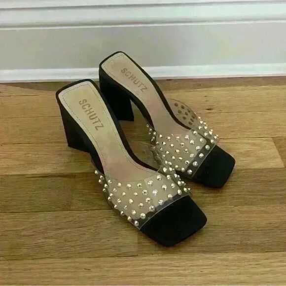 SCHUTZ Women's Lizah Crystal Sandals - Picture 2 of 6